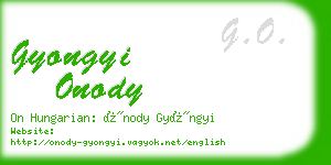 gyongyi onody business card